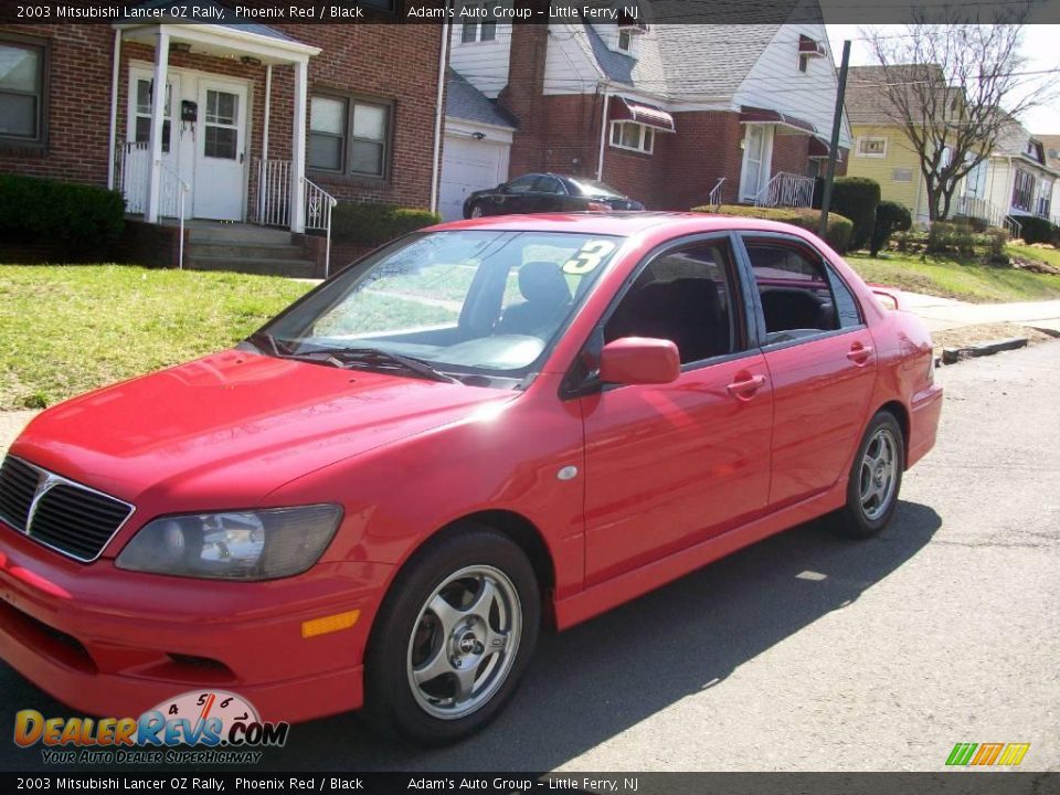 2003 Mitsubishi Lancer OZ Rally Phoenix Red / Black Photo #20