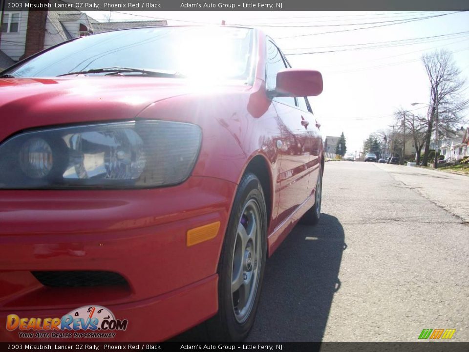 2003 Mitsubishi Lancer OZ Rally Phoenix Red / Black Photo #24
