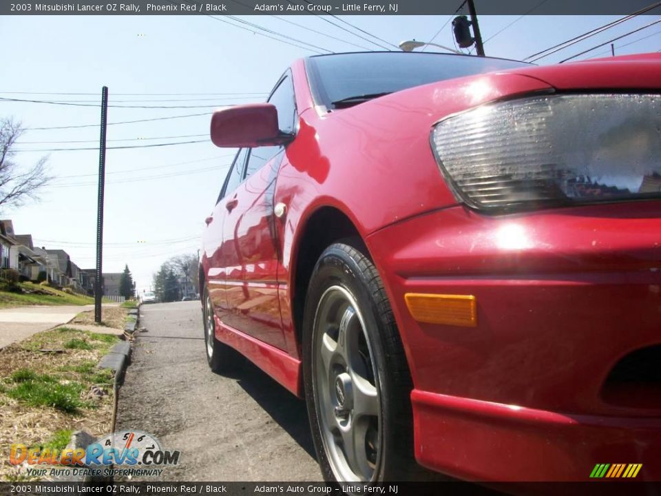 2003 Mitsubishi Lancer OZ Rally Phoenix Red / Black Photo #25