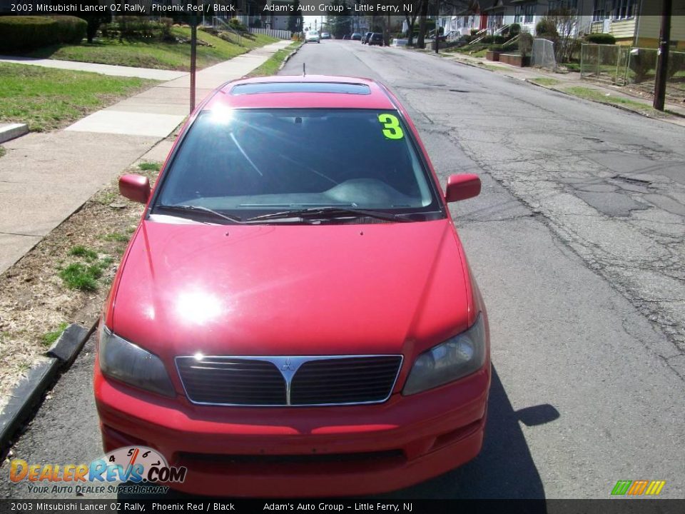 2003 Mitsubishi Lancer OZ Rally Phoenix Red / Black Photo #26