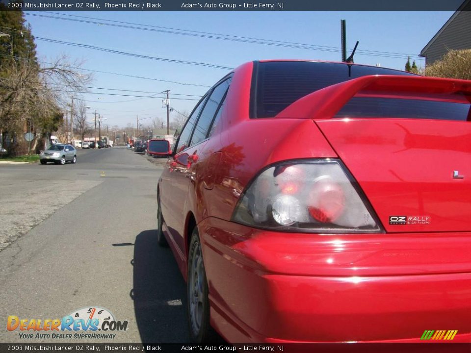 2003 Mitsubishi Lancer OZ Rally Phoenix Red / Black Photo #27