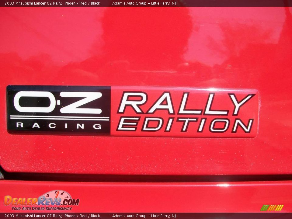 2003 Mitsubishi Lancer OZ Rally Phoenix Red / Black Photo #30