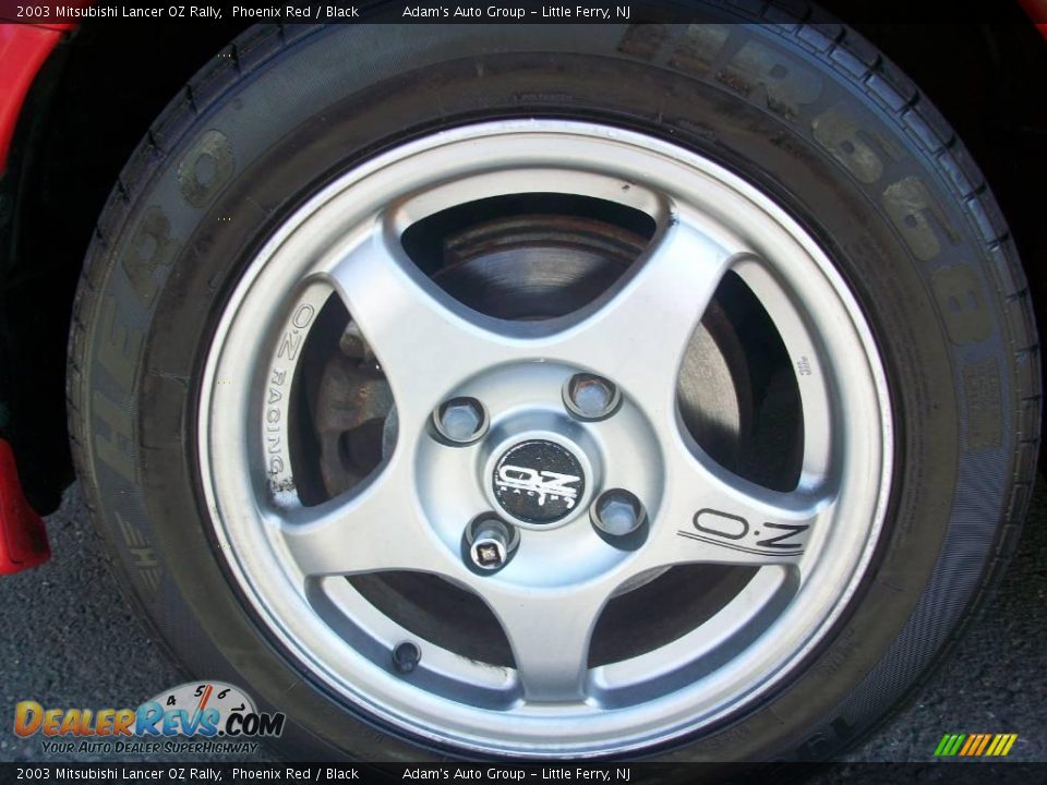 2003 Mitsubishi Lancer OZ Rally Phoenix Red / Black Photo #33