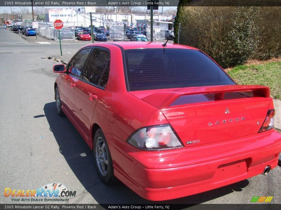2003 Mitsubishi Lancer OZ Rally Phoenix Red / Black Photo #34