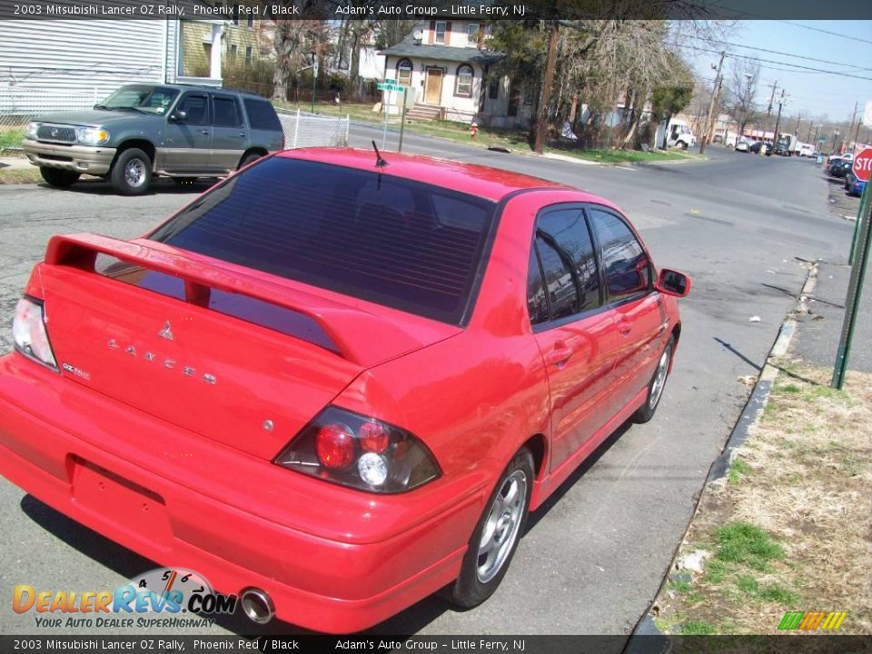 2003 Mitsubishi Lancer OZ Rally Phoenix Red / Black Photo #35