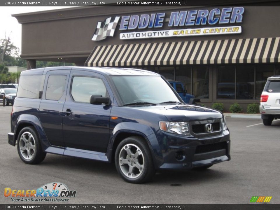 2009 Honda Element SC Royal Blue Pearl / Titanium/Black Photo #1