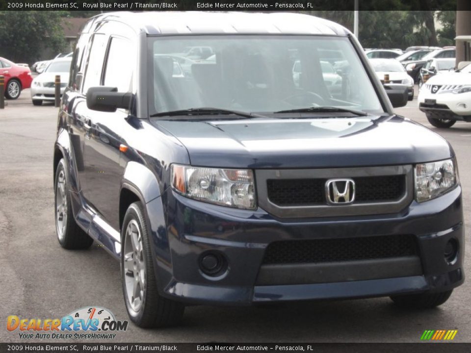 2009 Honda Element SC Royal Blue Pearl / Titanium/Black Photo #4