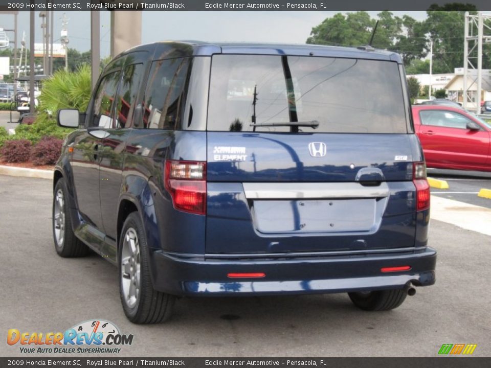 2009 Honda Element SC Royal Blue Pearl / Titanium/Black Photo #9