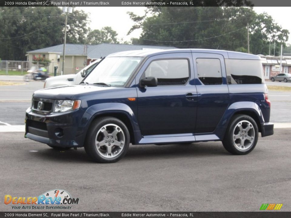2009 Honda Element SC Royal Blue Pearl / Titanium/Black Photo #12