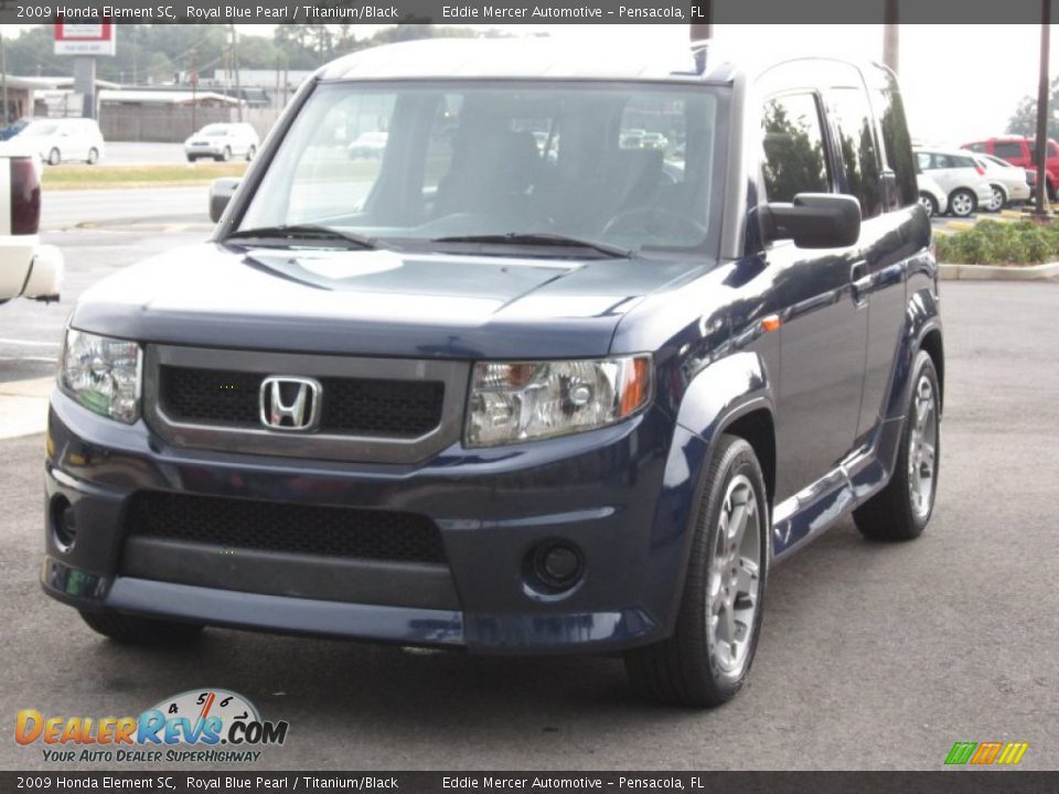 2009 Honda Element SC Royal Blue Pearl / Titanium/Black Photo #13