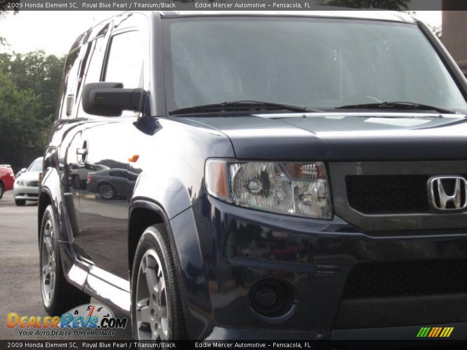 2009 Honda Element SC Royal Blue Pearl / Titanium/Black Photo #14