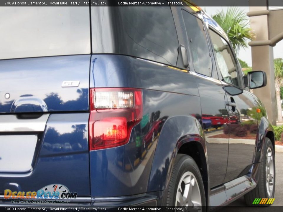 2009 Honda Element SC Royal Blue Pearl / Titanium/Black Photo #16