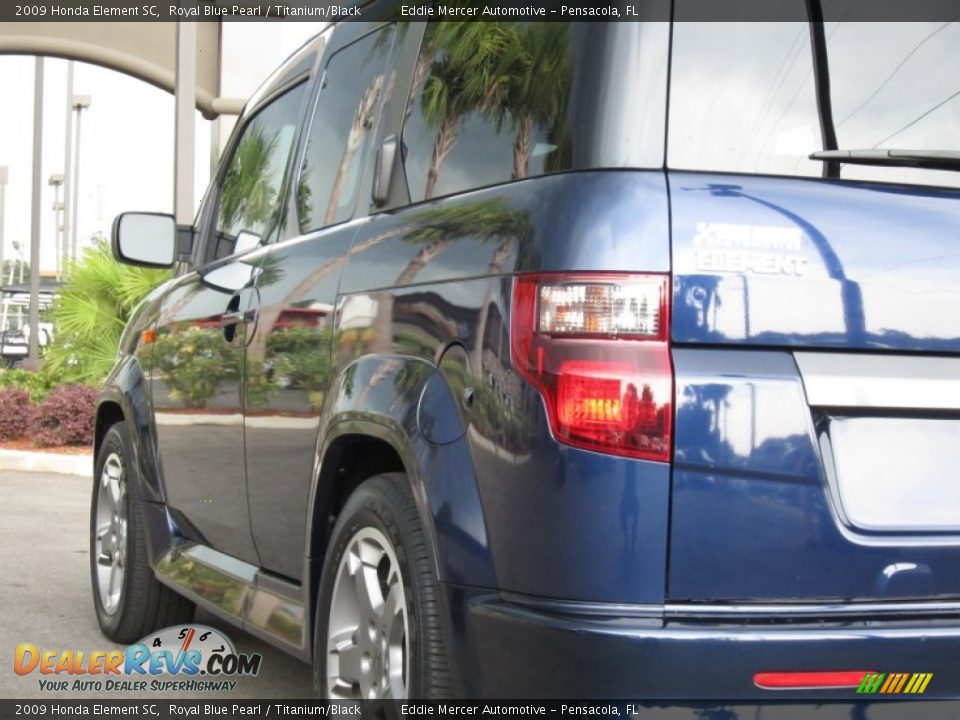 2009 Honda Element SC Royal Blue Pearl / Titanium/Black Photo #17