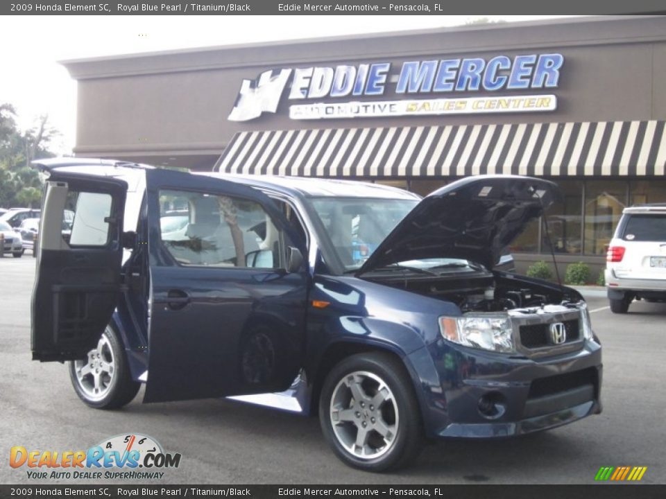 2009 Honda Element SC Royal Blue Pearl / Titanium/Black Photo #19