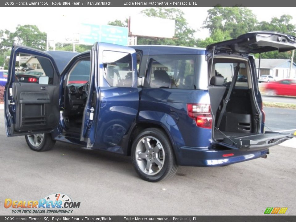 2009 Honda Element SC Royal Blue Pearl / Titanium/Black Photo #23