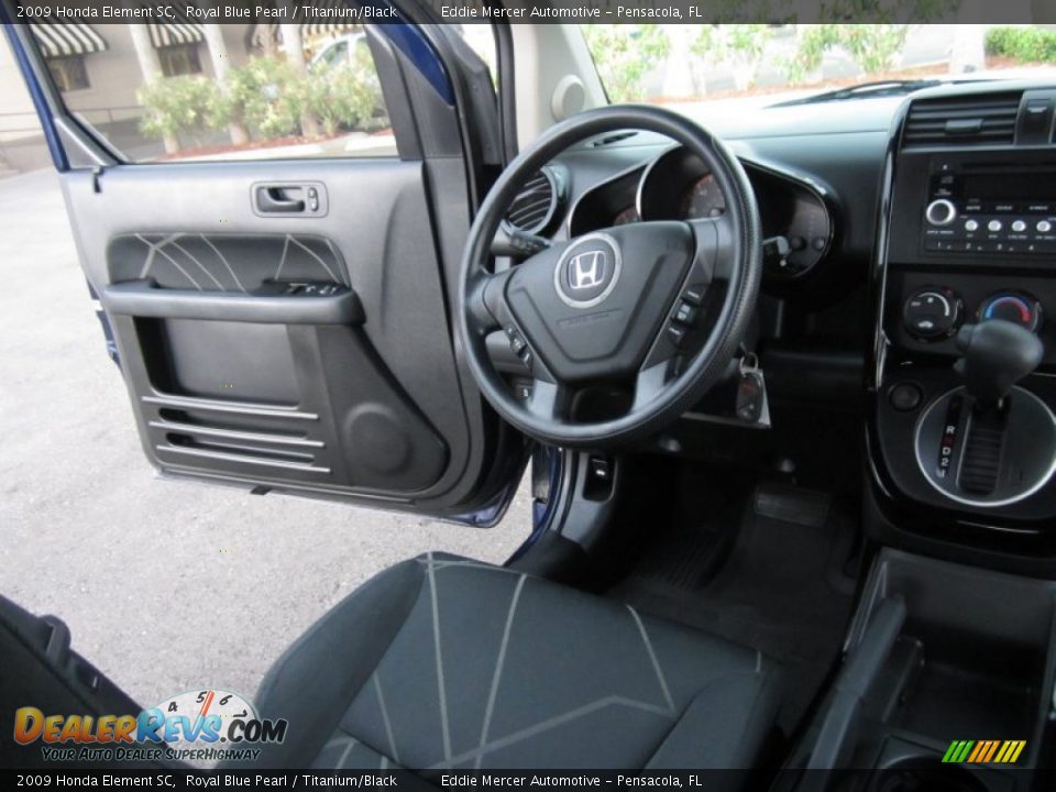 2009 Honda Element SC Royal Blue Pearl / Titanium/Black Photo #33