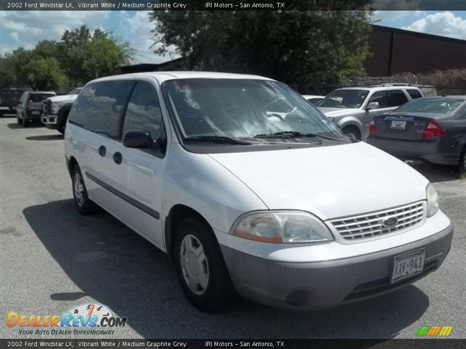 2002 Ford Windstar LX Vibrant White / Medium Graphite Grey Photo #1