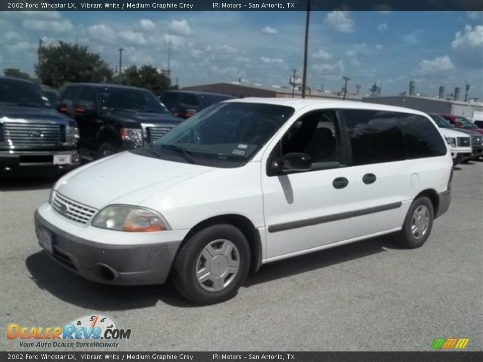 2002 Ford Windstar LX Vibrant White / Medium Graphite Grey Photo #7