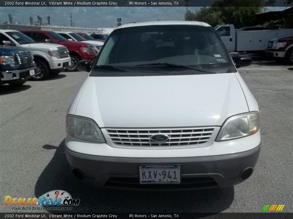 2002 Ford Windstar LX Vibrant White / Medium Graphite Grey Photo #8