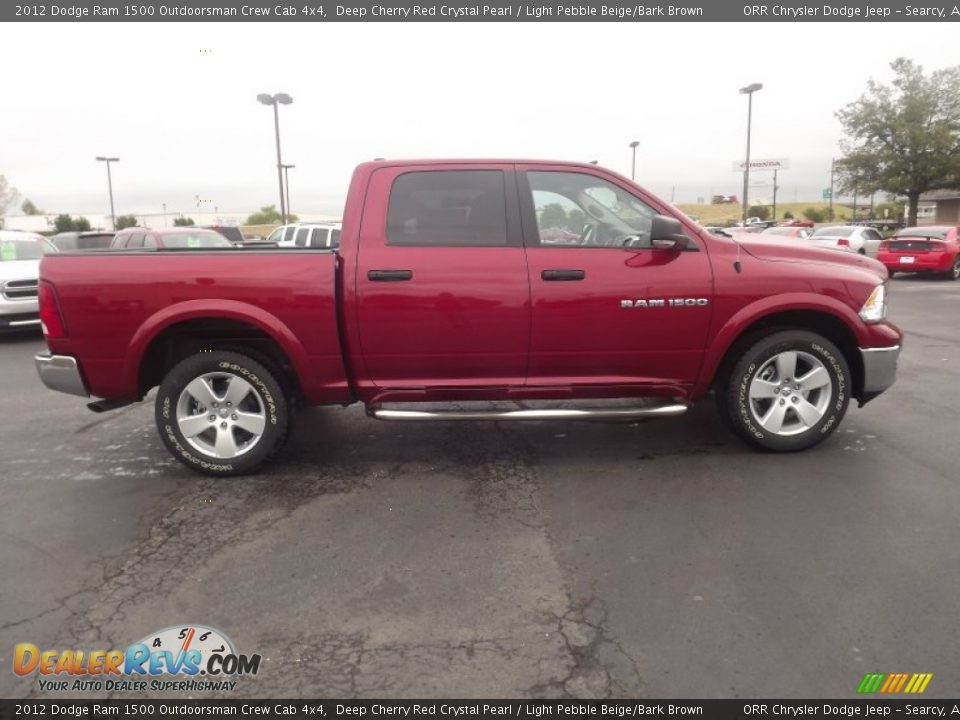 Deep Cherry Red Crystal Pearl 2012 Dodge Ram 1500 Outdoorsman Crew Cab 4x4 Photo #4