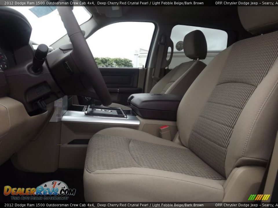 Light Pebble Beige/Bark Brown Interior - 2012 Dodge Ram 1500 Outdoorsman Crew Cab 4x4 Photo #13