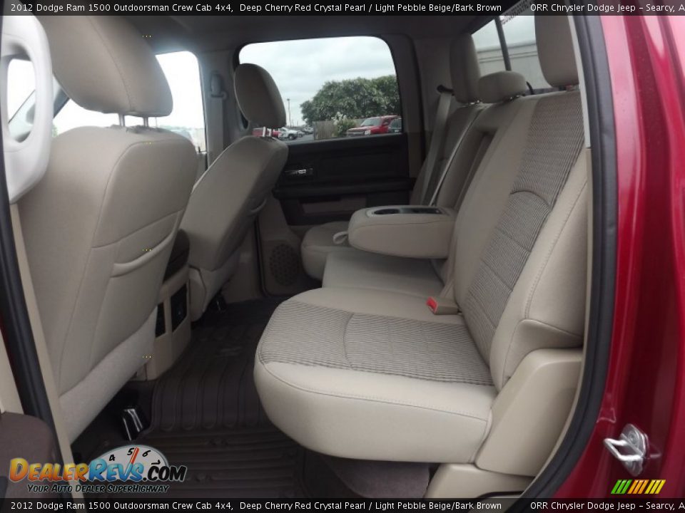 Rear Seat of 2012 Dodge Ram 1500 Outdoorsman Crew Cab 4x4 Photo #14