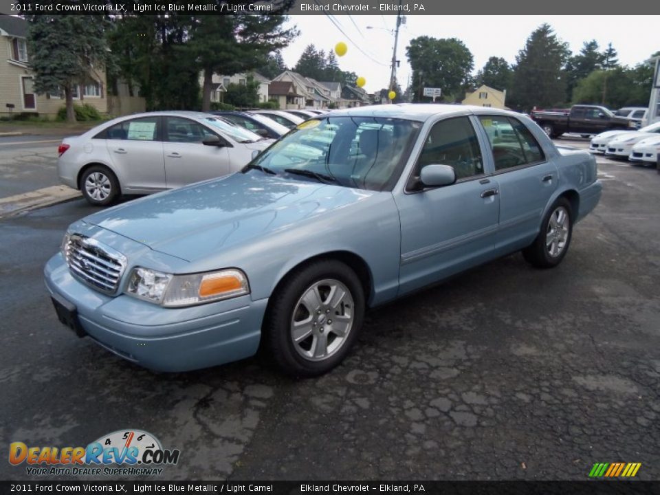 2011 Ford Crown Victoria LX Light Ice Blue Metallic / Light Camel Photo #1