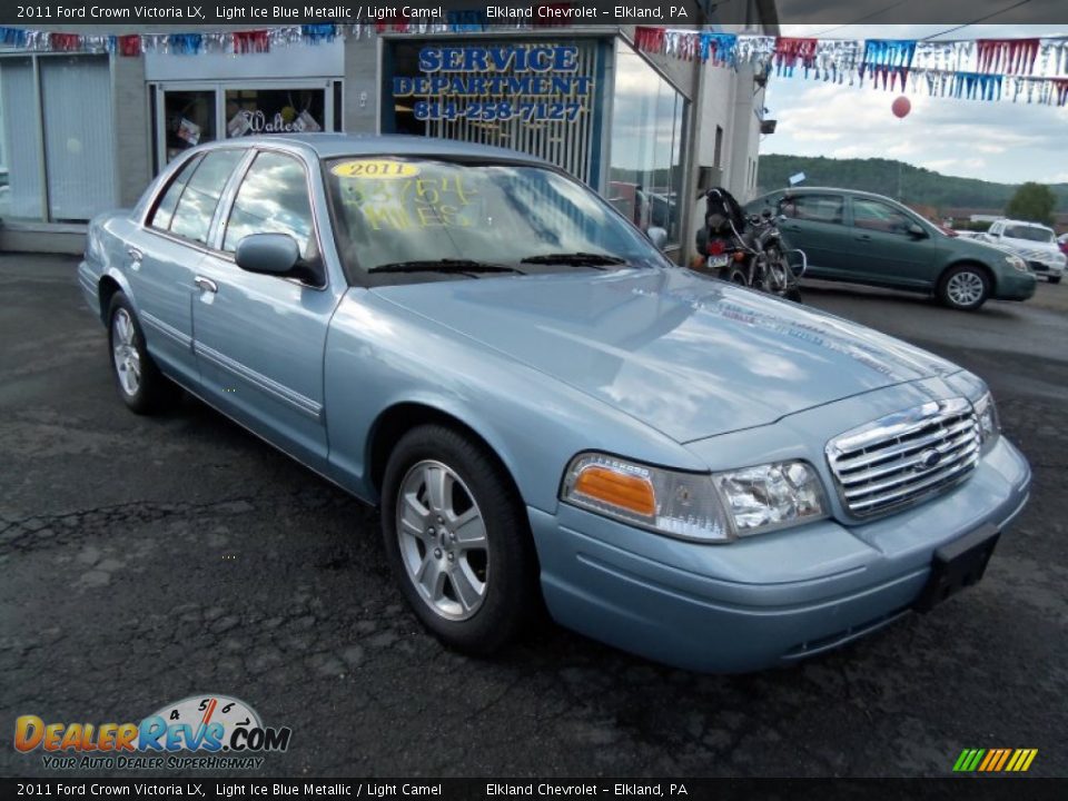 2011 Ford Crown Victoria LX Light Ice Blue Metallic / Light Camel Photo #3