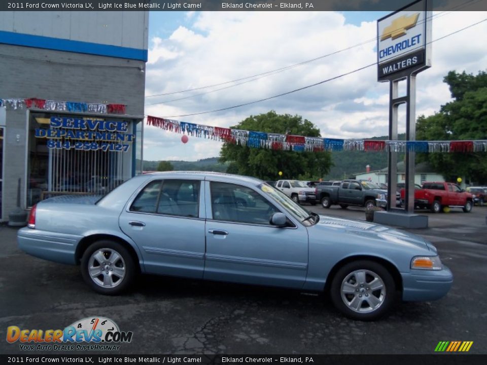 2011 Ford Crown Victoria LX Light Ice Blue Metallic / Light Camel Photo #4