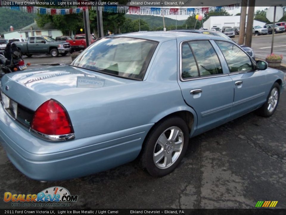 2011 Ford Crown Victoria LX Light Ice Blue Metallic / Light Camel Photo #5