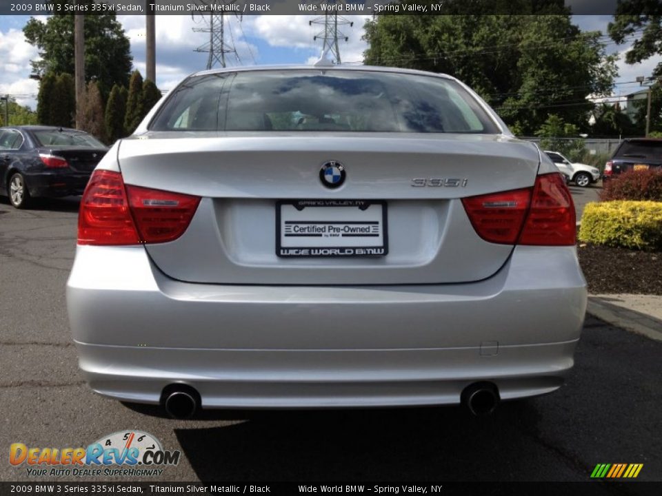 2009 BMW 3 Series 335xi Sedan Titanium Silver Metallic / Black Photo #5