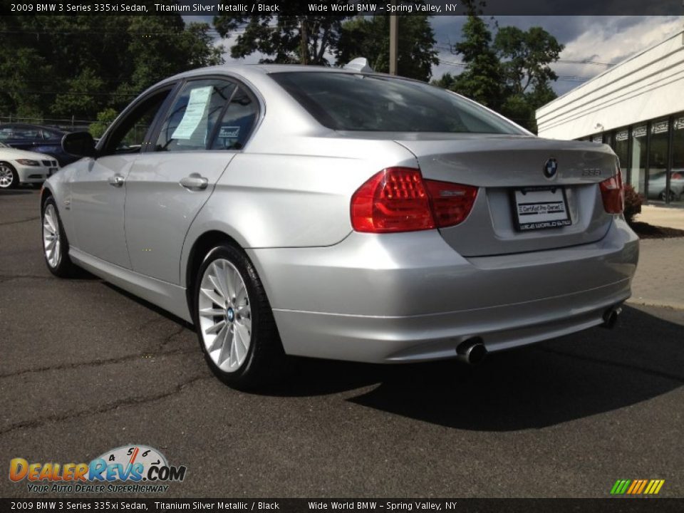 2009 BMW 3 Series 335xi Sedan Titanium Silver Metallic / Black Photo #6