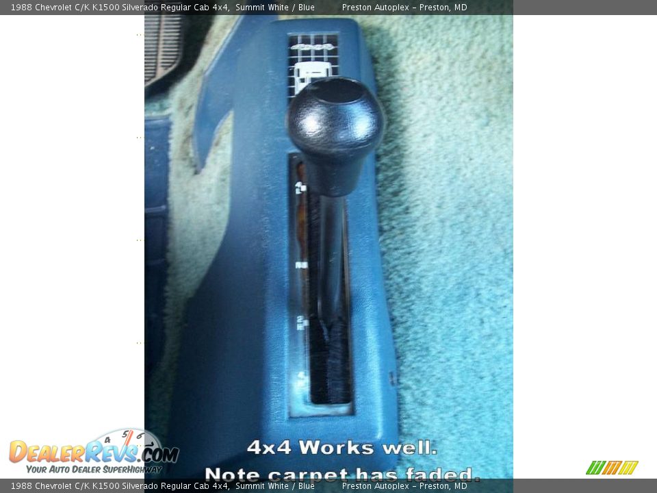 1988 Chevrolet C/K K1500 Silverado Regular Cab 4x4 Summit White / Blue Photo #24