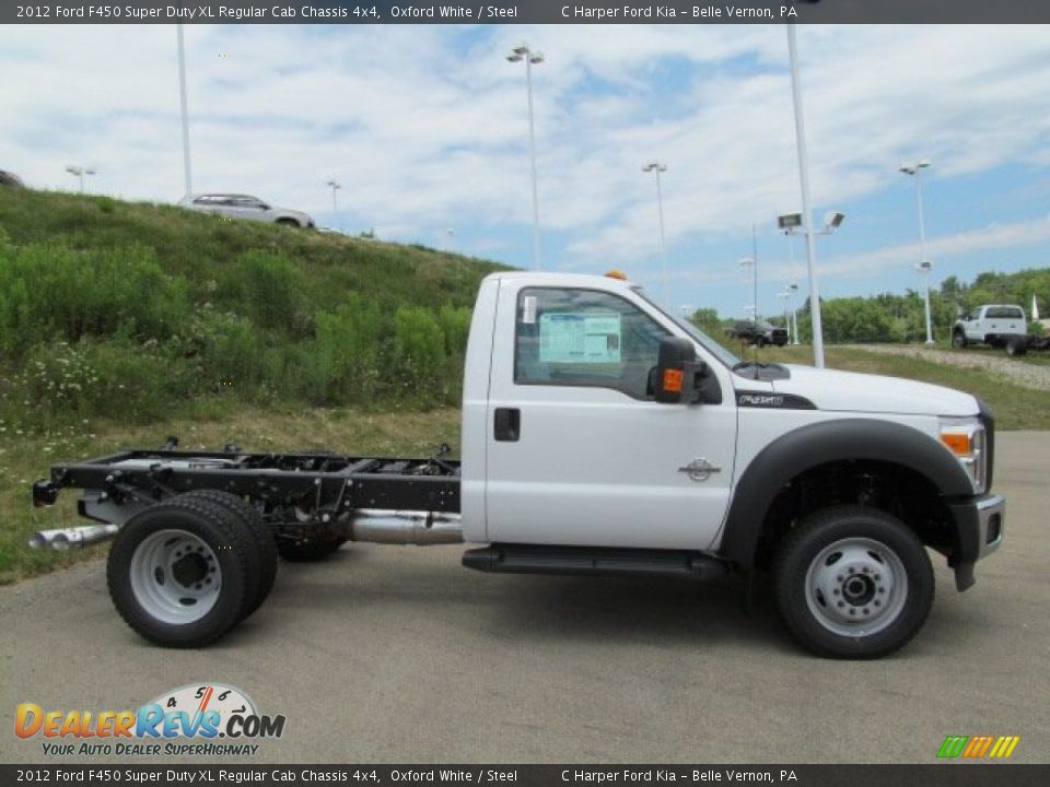 Oxford White 2012 Ford F450 Super Duty XL Regular Cab Chassis 4x4 Photo #2