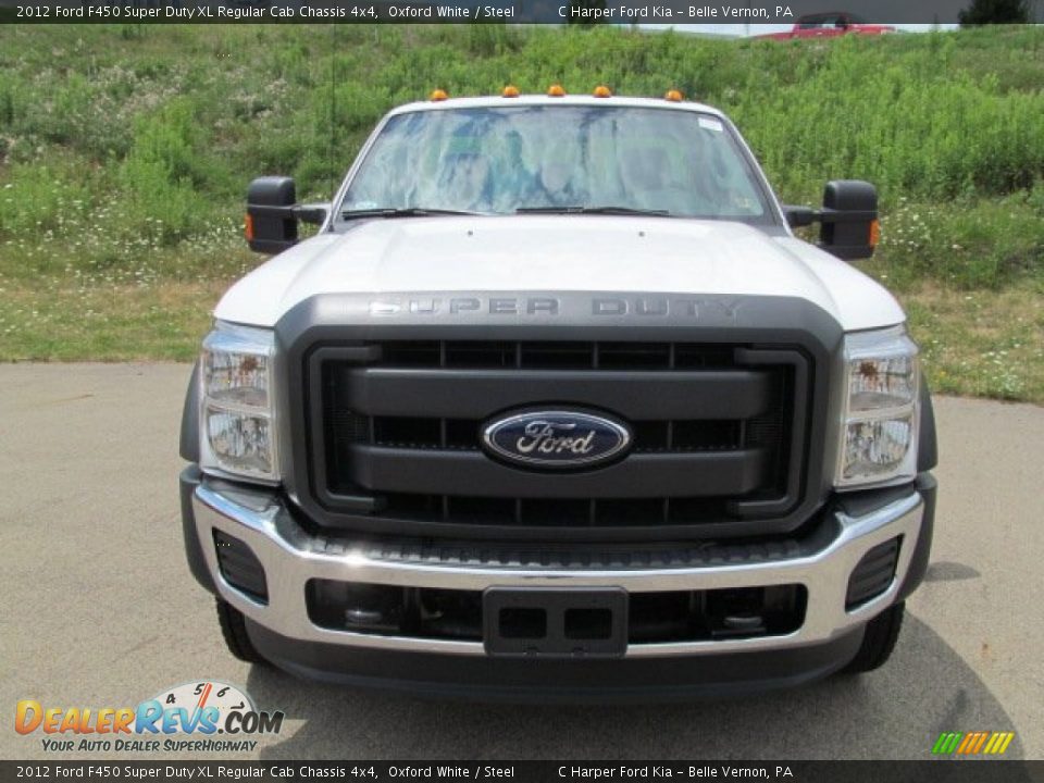 2012 Ford F450 Super Duty XL Regular Cab Chassis 4x4 Oxford White / Steel Photo #9