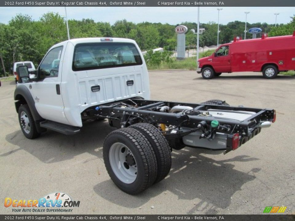 2012 Ford F450 Super Duty XL Regular Cab Chassis 4x4 Oxford White / Steel Photo #12