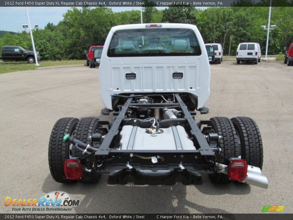 2012 Ford F450 Super Duty XL Regular Cab Chassis 4x4 Oxford White / Steel Photo #13