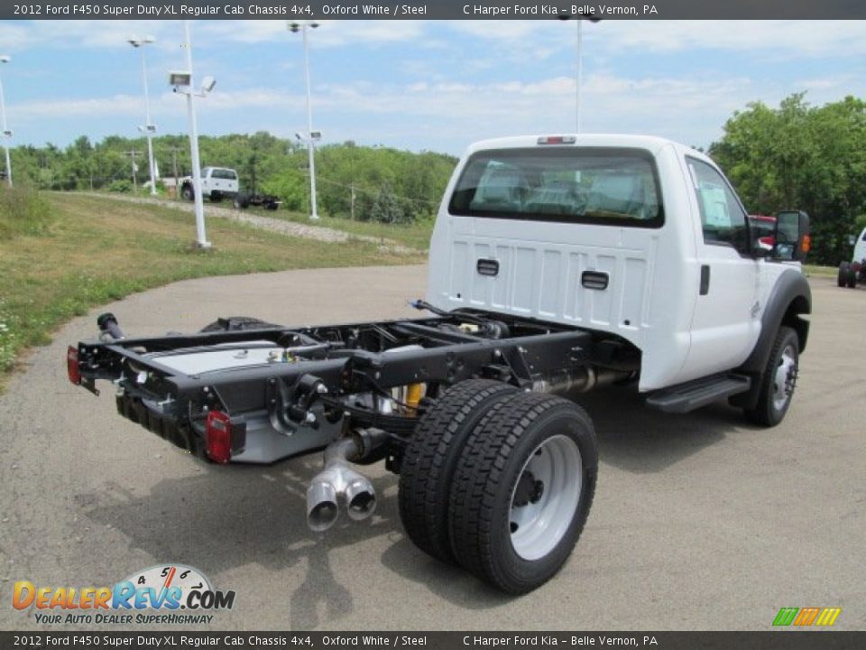 2012 Ford F450 Super Duty XL Regular Cab Chassis 4x4 Oxford White / Steel Photo #14