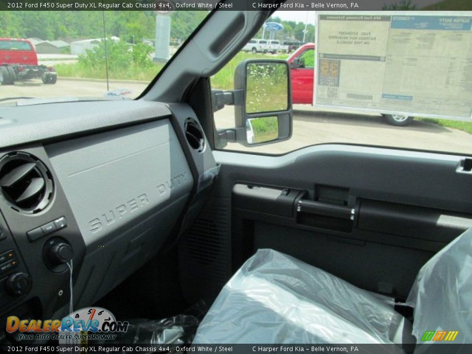 2012 Ford F450 Super Duty XL Regular Cab Chassis 4x4 Oxford White / Steel Photo #22