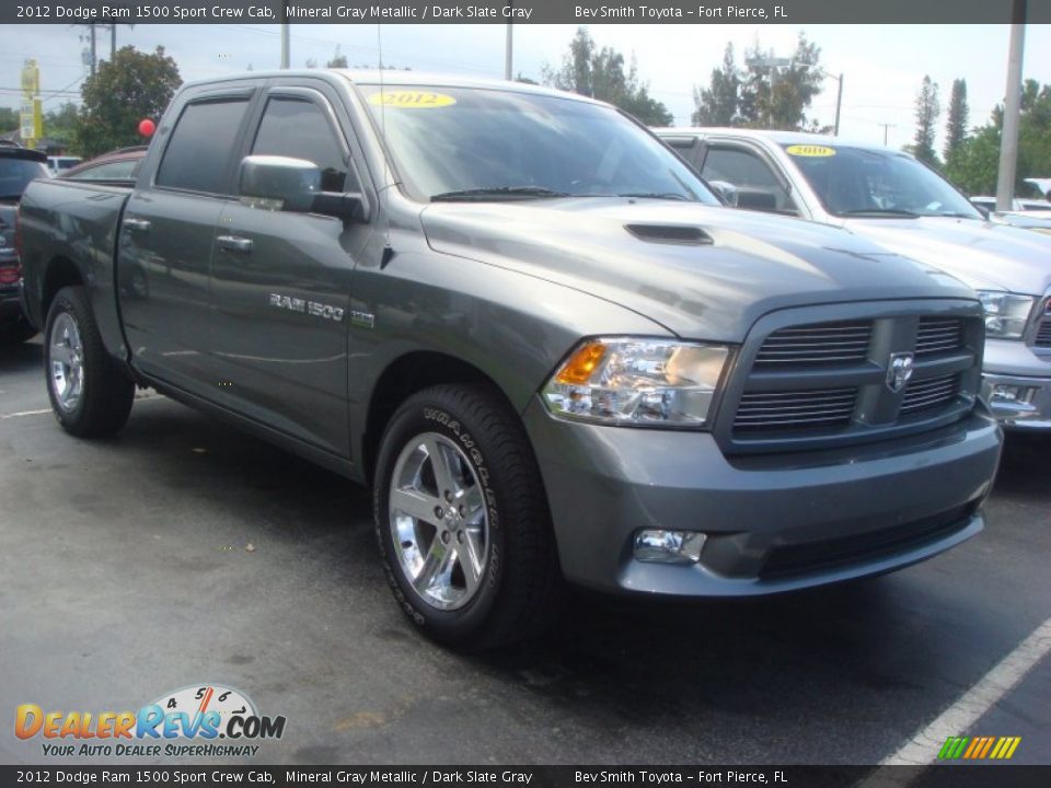 2012 Dodge Ram 1500 Sport Crew Cab Mineral Gray Metallic / Dark Slate Gray Photo #1