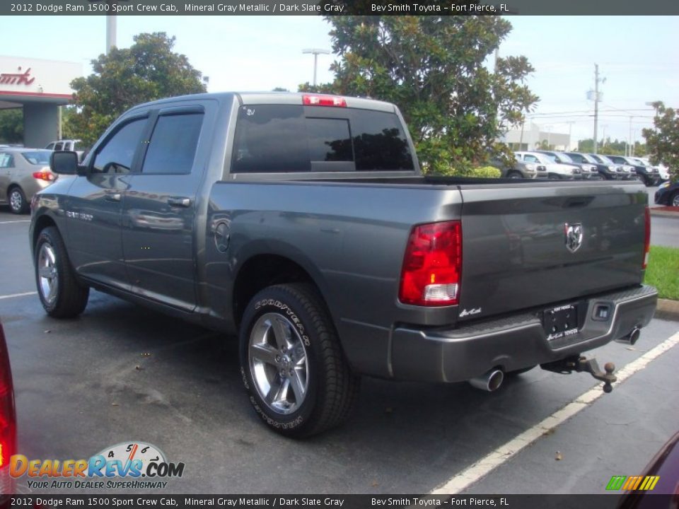 2012 Dodge Ram 1500 Sport Crew Cab Mineral Gray Metallic / Dark Slate Gray Photo #5