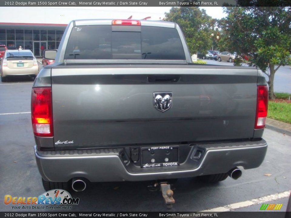 2012 Dodge Ram 1500 Sport Crew Cab Mineral Gray Metallic / Dark Slate Gray Photo #6