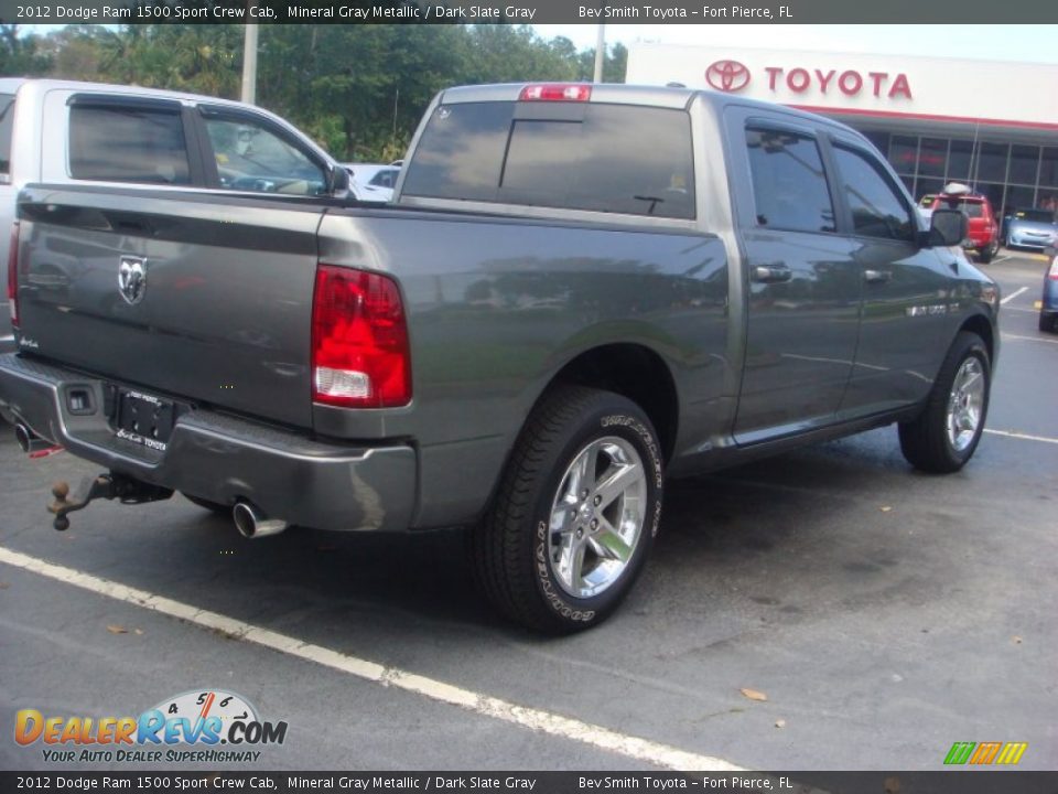 2012 Dodge Ram 1500 Sport Crew Cab Mineral Gray Metallic / Dark Slate Gray Photo #7