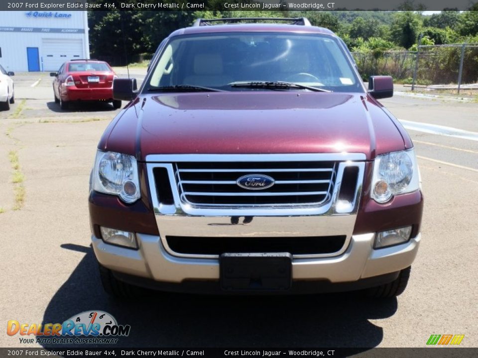 2007 Ford Explorer Eddie Bauer 4x4 Dark Cherry Metallic / Camel Photo #3