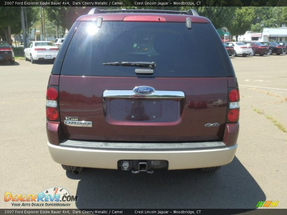 2007 Ford Explorer Eddie Bauer 4x4 Dark Cherry Metallic / Camel Photo #6