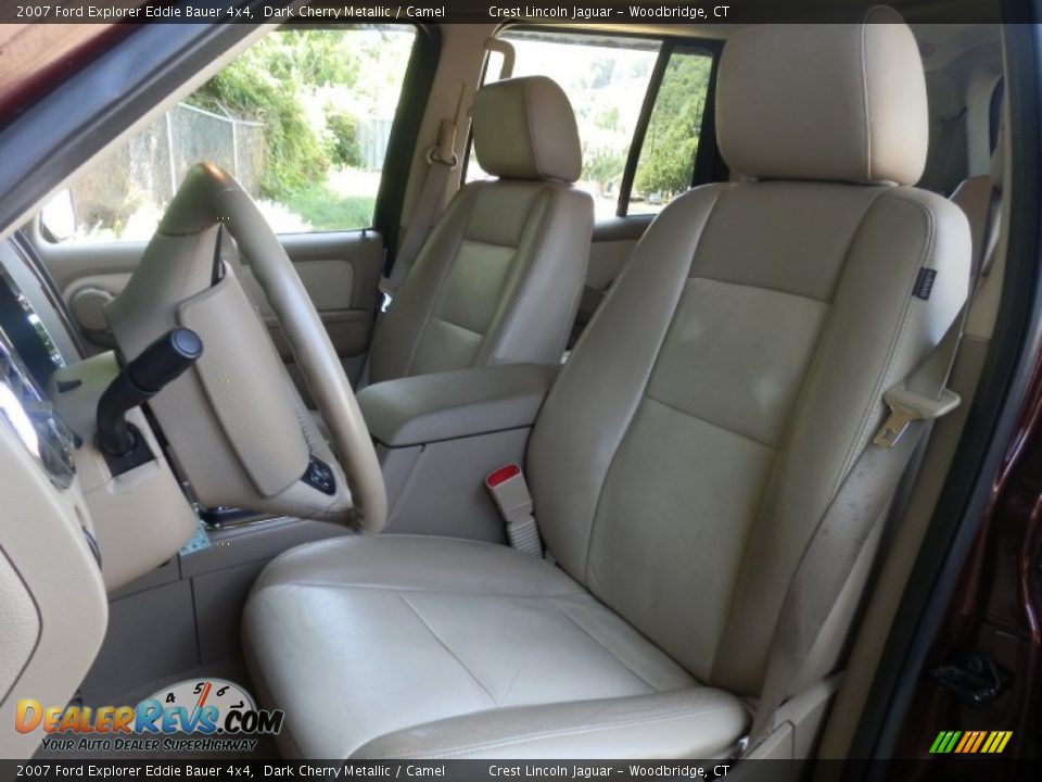 2007 Ford Explorer Eddie Bauer 4x4 Dark Cherry Metallic / Camel Photo #9