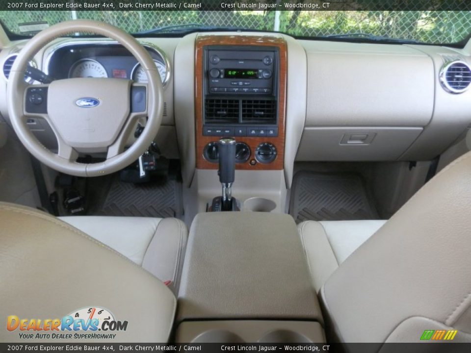 2007 Ford Explorer Eddie Bauer 4x4 Dark Cherry Metallic / Camel Photo #12