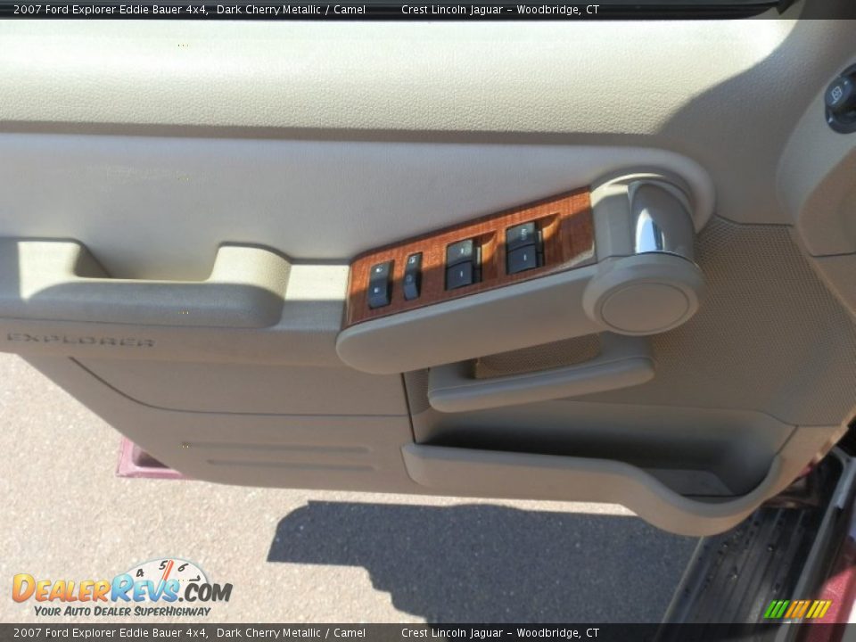2007 Ford Explorer Eddie Bauer 4x4 Dark Cherry Metallic / Camel Photo #13
