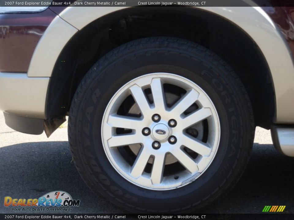 2007 Ford Explorer Eddie Bauer 4x4 Dark Cherry Metallic / Camel Photo #15