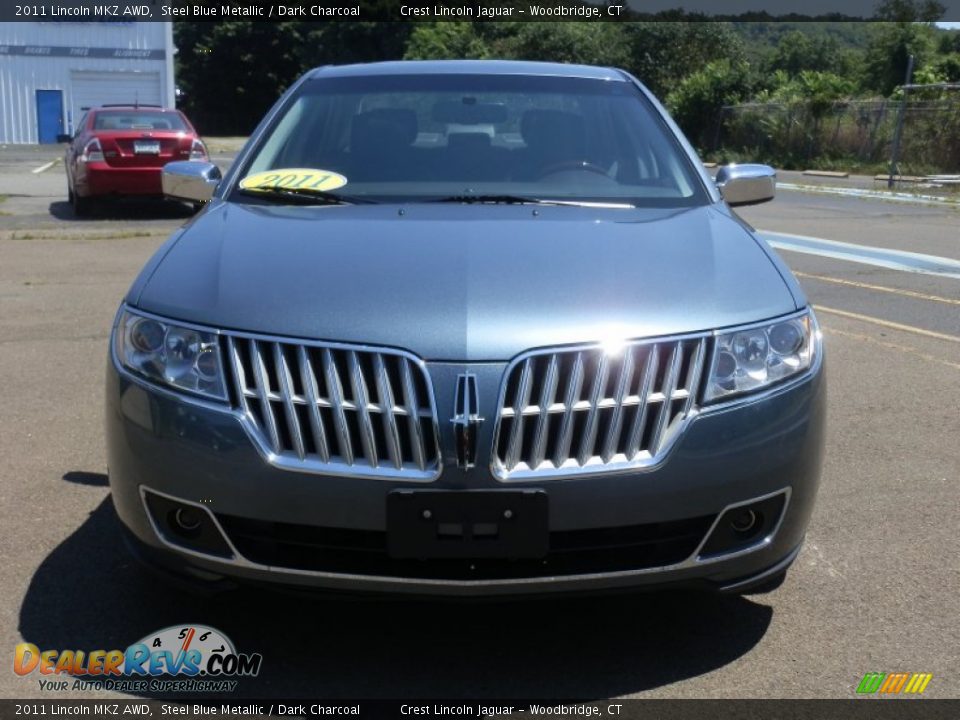 2011 Lincoln MKZ AWD Steel Blue Metallic / Dark Charcoal Photo #3